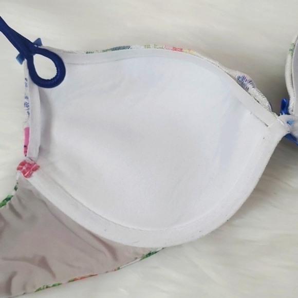 2012 Victoria's Secret Sexy Little Things Satin Floral Fairy Cottagecore Bra 34C - Picture 12 of 16